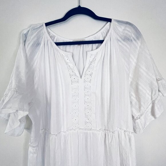 Kate & Sam White Boho Hippie Cottagecore Prairie Dress. Size XXL - Picture 2 of 6